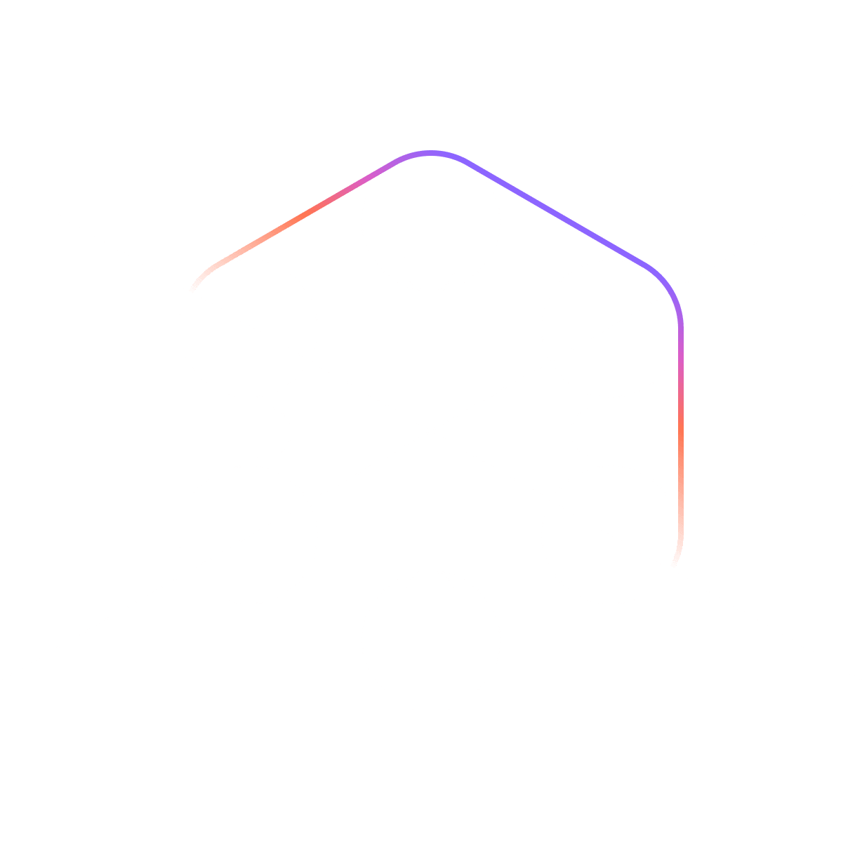 Decorative blueprint-style sketch with gradient circles and dashed lines representing the precision-engineered design behind Genie AI.