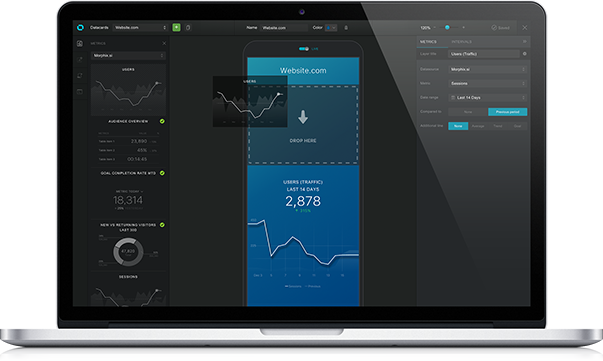 Setup your KPI visualizations and reports with Databox Designer