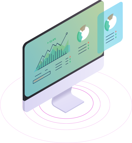 Databox Databoard example: big tv screen office wall metric KPI dashboard
