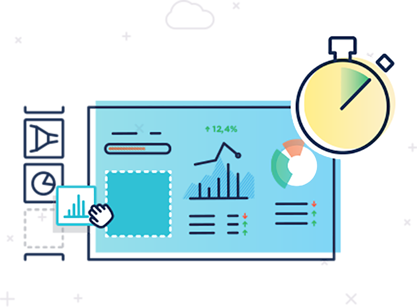 Databox Designer helps you build custom KPI dashboard in minutes