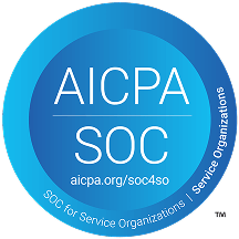 AICPA SOC certification badge for service organizations